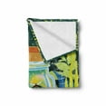 thumbnail image 2 of Firefly Soft Flannel Fleece Throw Blanket, Surreal Forest Landscape with Magic Bugs in the Glass Jar Ferns Trees Woodland, Cozy Plush for Indoor and Outdoor Use, 50" x 70", Multicolor, by Ambesonne, 2 of 6