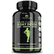 Colon Cleanse Detox for Weight Loss, Extra-Strength 15 Day Detox Colon Cleanser, 30 Ct with Box, Increase Metabolism,Gut Health, Laxatives for Constipation & Bloating Relief - The Enclare Nutrition