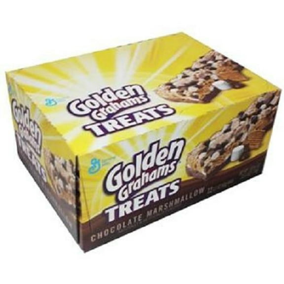 Product Of General Mills Treat Bar, Golden Grahams Chocolate Marshmallow, Count 12 (2.1 oz) - Granola/Cereal/Oat/Brkfast Bar / Grab Varieties & Flavors