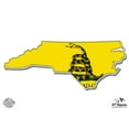 thumbnail image 1 of North Carolina Gadsden Flag Don't Tread on Me - 3" Vinyl Sticker - For Car Laptop I-Pad Phone Helmet Hard Hat - Waterproof Decal, 1 of 1