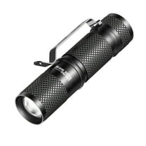 EUDIDV Portable Flashlight Mini Aluminum Alloy Flashlight Telescopic Focus With Pen Clip Flashlight Outdoor Bright Flashlight Durable Torch Bright