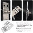 thumbnail image 5 of IFANLANDOR 2Pcs Deadbolt Cover Plate Silver 3.3X2.3in for DIY Enthusiasts, 5 of 5