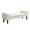 Beige, variant on Button-Tufted Upholstered Bench Ottoman Footrest with Rolled Arms