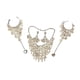 thumbnail image 1 of Conjunto de 3 collares, pendientes y pulseras para mujer, joyería de moda de aleación para boda y novia. Plata, 1 of 7