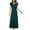Green, variant on qolati Maxi Dresses for Women 2024 Boho Wrap V Neck Short Sleeve A Line Long Maxi Dress Elegant Ruched High Waisted Flowy Party Cocktail Dresses