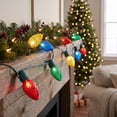 thumbnail image 3 of Indoor/Outdoor 25-Count LED Ultra Bright C9 Christmas String Lights, Multicolor, Green Wire, 14', by Holiday Time, 3 of 8