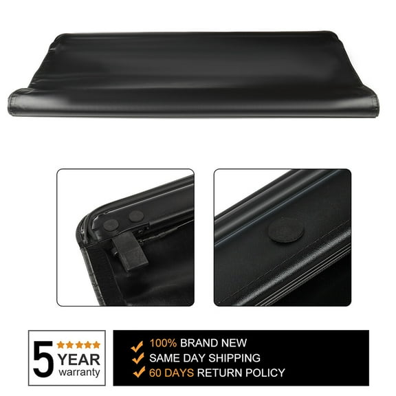 CCIYU Tonneau Cover, 8FT Bed | Compatible For Dodge Ram 1500 2002-2019 | Soft Roll Up Truck Bed Tonneau Cover