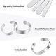thumbnail image 2 of 32 Piezas Espacios En Blanco de la Pulsera Piezas de Brazalete de Acero Inoxidable de 3/8 Pulgadas Y 5/8 Pulgadas Bricolaje Brazalete Blancos de la Pulsera de Brazalete, 2 of 6