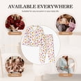 thumbnail image 6 of KLL Cartoon Birds & Flowers Print Women's Long Sleeve Pajamas with Pants Sleepwear Loungewear 2 Set-Medium, 6 of 7