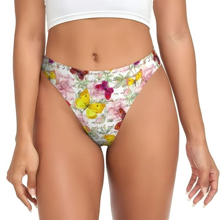 Sigee Butterflies and Vintage for Women s G-String Panty  Low Rise  Soft Lace Perfect for Everyday Wear or Special Occasions-XX-Large