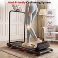 thumbnail image 2 of Riedhoff Folding Walking Pad Treadmill for Home, 3.0 HP Under Desk Treadmill with Smart APP, Black, 2 of 10