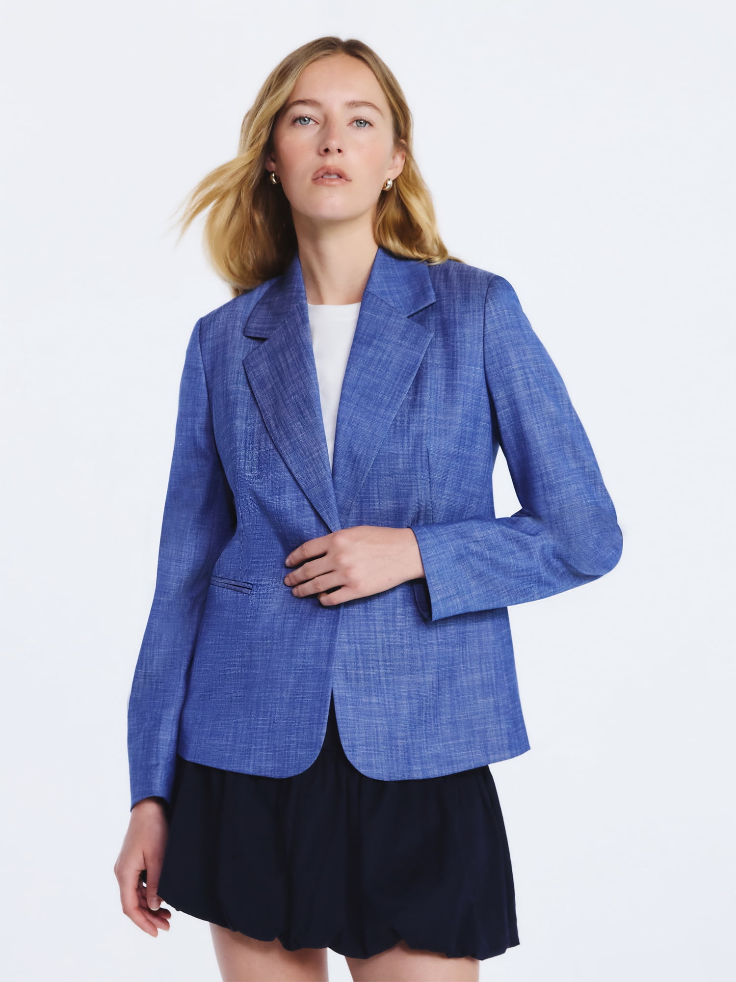 Free Assembly Women's and Women's Plus Single Breasted Blazer, Sizes XS-4X