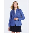 thumbnail image 3 of Free Assembly Women's Single Breasted Crosshatch Blazer, Sizes XS-XXL, 3 of 7