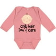 thumbnail image 3 of Inktastic Crib Hair Dont Care Funny Baby Clothes Boys or Girls Long Sleeve Baby Bodysuit, 3 of 5