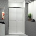 thumbnail image 3 of Transolid Fbpt487608c-S 76" High X 47" Wide Bypass Frameless Shower Door - Chrome, 3 of 7