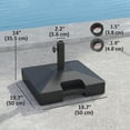 thumbnail image 3 of Outsunny Base de Parasol de Patio Remplissable Support de Parasol d'Extérieur avec Roues, 3 of 10