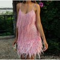 thumbnail image 2 of Body de plumas con lentejuelas y flecos para mujer/noche/fiesta, 2 of 5