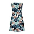 thumbnail image 4 of RYDCOT Summer Dresses for Women Beach Vacation Sleeveless Floral Tshirt Dresses Sundress Casual Loose Boho Tank Dress with Pockets Sale or Clearance, 4 of 4