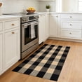 thumbnail image 6 of Brisasol Outdoor Indoor Doormat 2.3x3.6 Brown and Black Buffalo Plaid Rug Washable Outdoor Rug Front Door Mat Layered Door Mat for Porch, Entryway Patio, 6 of 8