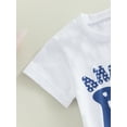 thumbnail image 6 of 4th of July Baby Boys Clothes America boy Print Short Sleeve T-Shirts and Stars Stripe Print Shorts 2Pcs Set, 6 of 8