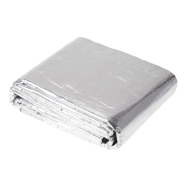 Alfombra de insonorización de 197 mil 5mm 10.9sqft para coche, material de escudo térmico de fibra de vidrio autoadhesivo para capó, barco, cubierta de motor 79.92"x19.69" tono plateado
