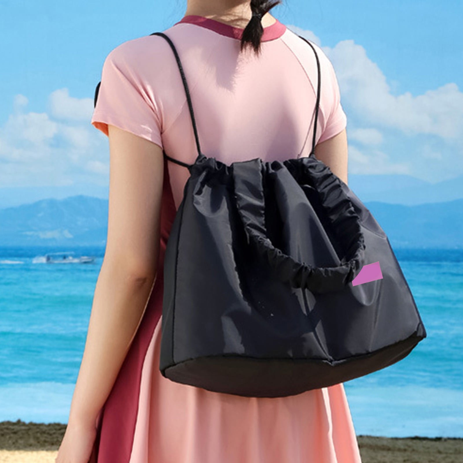 Grand sac de plage femme Lekespring avec fermeture éclair