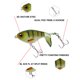 thumbnail image 3 of Señuelos De Pesca Con Cola Giratoria Flotante, Cebos De Pesca De Lubina Con Anzuelos Triples De Lengüeta, 75Mm/17G 4 Uds. Kearding OD013931-00, 3 of 6