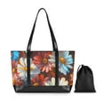 thumbnail image 7 of FORMRS Canvas Laptop Tote Bag for Women with 15.6" Computer Compartments Shoulder Handbag, Vibrant Floral, 7 of 7