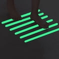 thumbnail image 4 of Harpily Adhesive Sided Tape 24Pc Bathroom Anti-Slip Pad Fluorescent Luminous Stairs Reflective Slip Strip One Size Multi-Color, 4 of 9