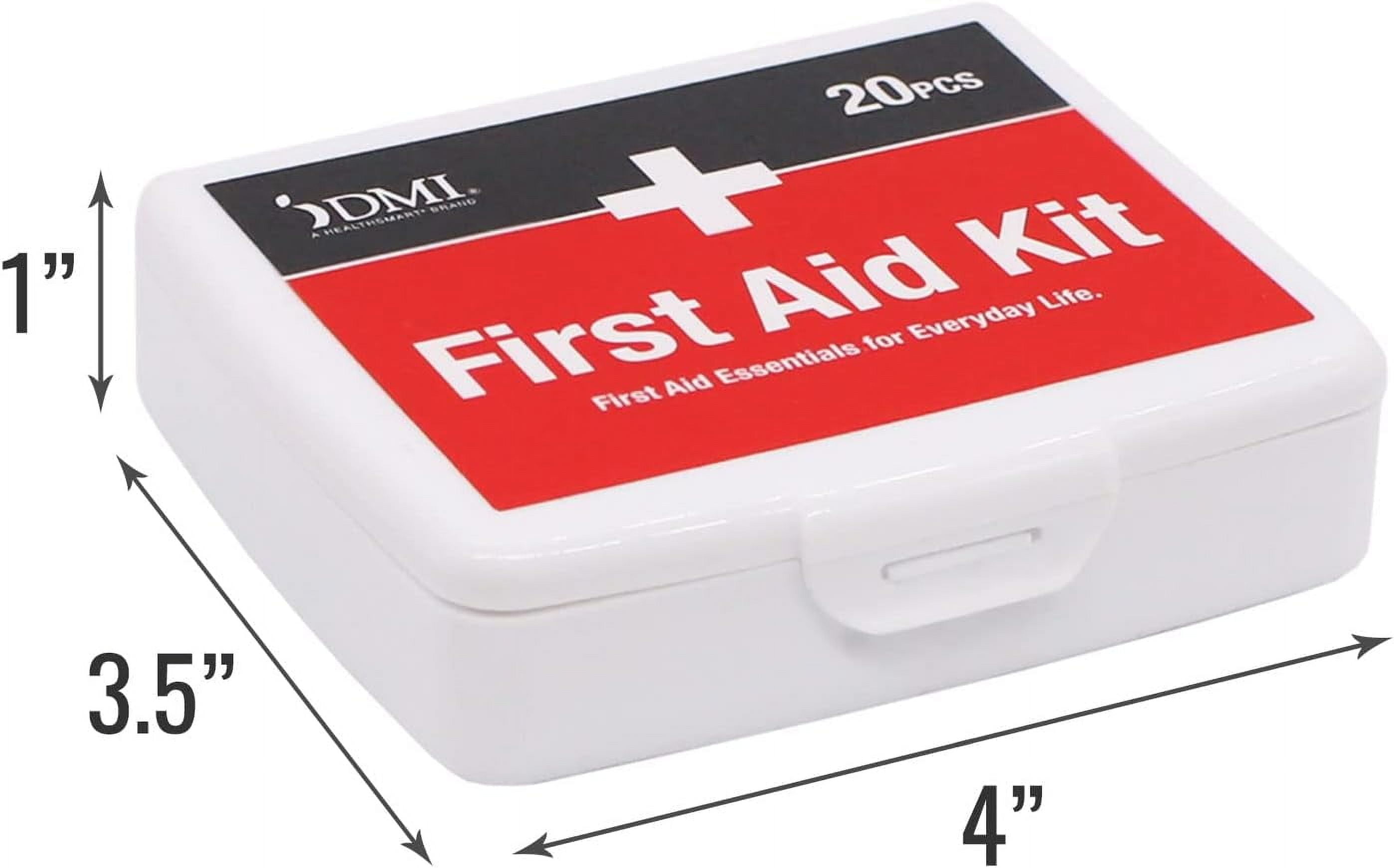 DMI Mini 20-Piece First-Aid Kit, 10 Kits (200 total pieces)