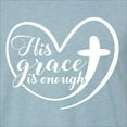 thumbnail image 5 of Wild Bobby His Grace Is Enough Heart Inspirational/Christian Men Premium Tri Blend Tee, Denim, XX-Large, 5 of 5