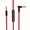 Black Red, variant on Replacement Audio Cable Cord Wire, Compatible with Beats Headphones Studio Solo Pro Detox Mixr Executive Pill with in Line Mic and Control (Black Red)