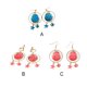 thumbnail image 3 of Qarigey Paquete de 2 aretes de cielo Clips de orejas de servicio prolongado Colores surtidos Moda exquisita Belleza misteriosa Diseño único Perno de Ropa, zapatos y accesorios Miscelánea pinza rosa, 3 of 6