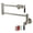 Brushed Nickel, variant on Kingston Brass KS4102CKL Kaiser Two-Handle 1-Hole Wall Mount Pot Filler Faucet in Polished Brass