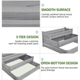 thumbnail image 6 of Renwick 3 Tier Raised Garden Bed for Flowers Vegetables, Gray, 6 of 10