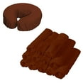 thumbnail image 6 of Wswqop 12 Pcs Face Cradle Covers Massage Table Headrest Covers Reusable Headrest Sheets Chocolate Color, 6 of 8
