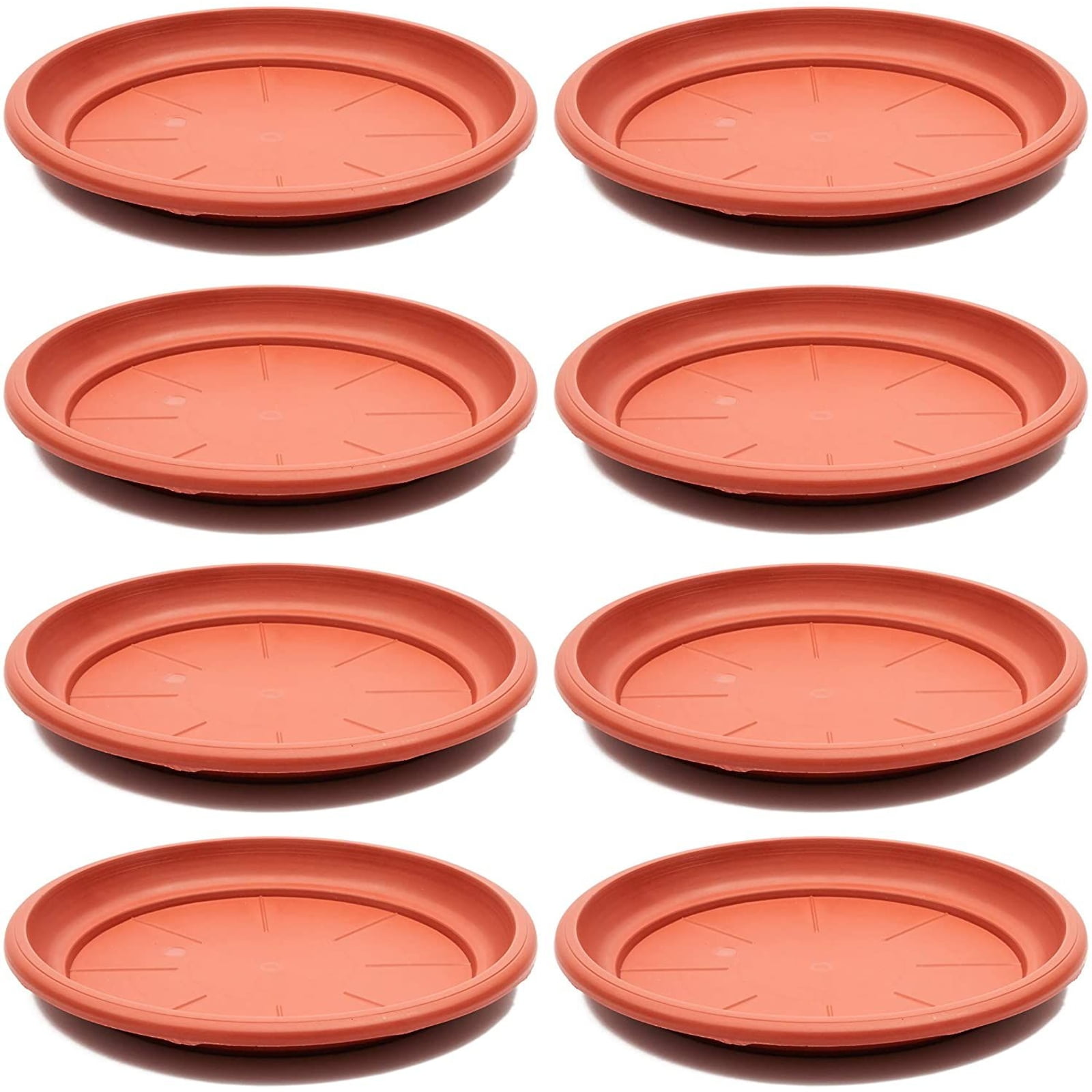 8 Pack 12 in. Terra Cotta Plant Saucer for Planter Pots Drip Tray, Round Terracotta Flower Pot Base for indoor, Garden