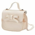 thumbnail image 1 of Bmisegm Girls' Solid Color Leather One-Shoulder Mini Bag – Stylish and Functional Shoulder Purse for Little Girls White One Size, 1 of 8