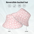 thumbnail image 2 of Disketp Rabbit And Cloud Print Reflective Bucket Hat Beach Hat Summer Travel Sun Hats Fisherman Cap, 2 of 6