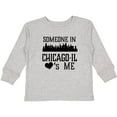 thumbnail image 3 of Inktastic Chicago Illinois Someone Loves Me Skyline Boys or Girls Long Sleeve Toddler T-Shirt, 3 of 5