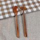 thumbnail image 3 of Handmade Korean Jujube Wood Cutlery Set, 10-Piece Set with Spoons and Chopsticks, 3 of 5