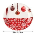 thumbnail image 3 of Hvmvliv Disposable Plates 10Pcs Disposable Plates For Christmas Party 10Pcs Christmas Paper Tableware Thickened Food Dinner Plates Christmas Decorations Red, 3 of 6