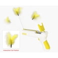thumbnail image 2 of Divertido palo para gato que rebota divertido palo para gato interactivo entretenimiento interactivo juguete para gato con plumas que rebota (amarillo) oso de fresa Electrónica, 2 of 5