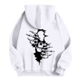 thumbnail image 1 of MHFRRA Sudaderas con Capucha para Hombre para Actividades Al Aire Libre Sudaderas Cómodas con Estampado Gráfico, Ideales para Uso Informal En Verano y Otoño Blanco, 1 of 2