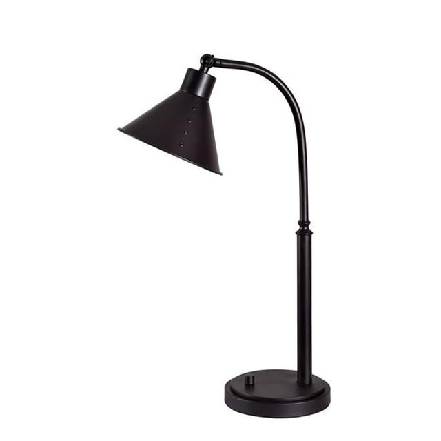 Kenroy Home 32947ORB 7 x 23 Po Lampe de Bureau Rivet - Bronze Frotté à l'Huile