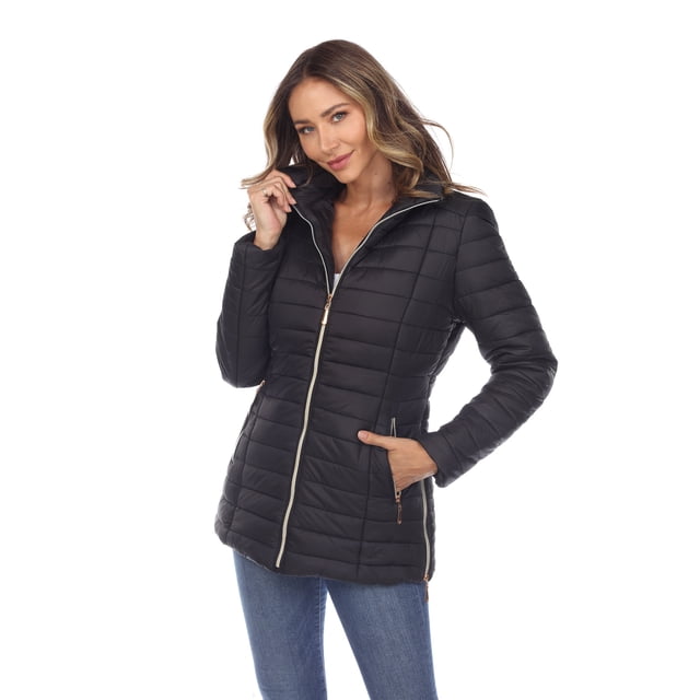 White Mark Manteau Matelassé pour Femmes