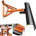 thumbnail image 3 of Historyli 3-Point Landscape Rake, for Tractor, 5FT, with 30 Steel Tines, 360 Degree Rotation, 3 of 6