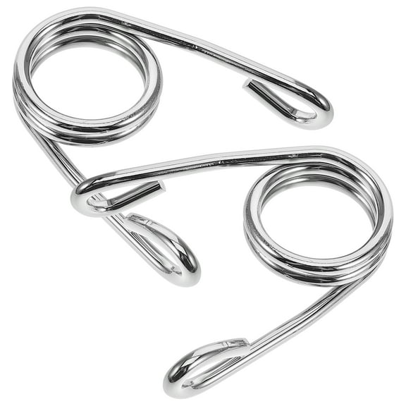 Amosfun 1Pair Motorcycle Solo Seat Mount Springs Zinc Alloy Silver Color for Enhanced Riding Experience