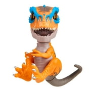 Untamed t-rex by fingerlings scratch (orange) - interactive collectible dinosaur - by wowwee