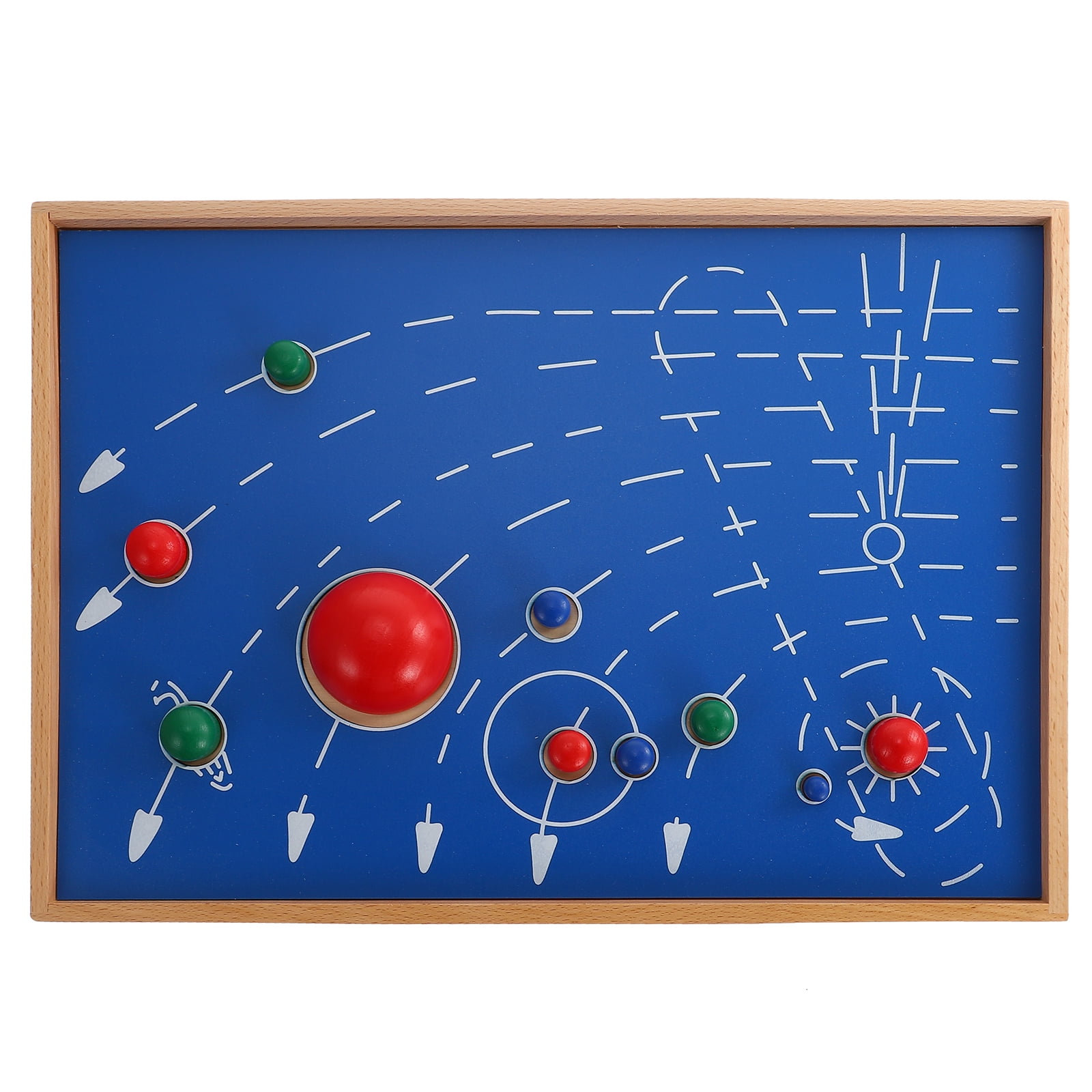 NUOLUX Solar System Puzzle Puzzles Space Board Wooden Learning Kids Science